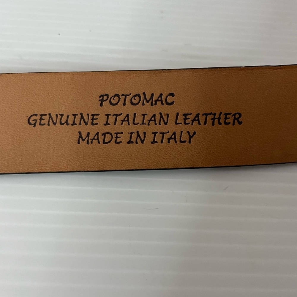 Trafalgar Potomac Brown Italian Leather Belt size 36 NWT - Picture 5 of 9